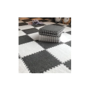 Juego de 20 alfombrillas de espuma para niños de 30 x 30 cm. Alfombras de puzle suaves. Alfombra de juego de espuma. Alfombra 12