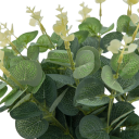 Juego de 20 plantas artificiales verdes con hojas de eucalipto para decoración de jarrones, ramo de flores artificiales para el hogar, jardín, boda 2