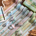 Juego de 20 rollos de cinta con motivo floral Pintura de Jardín 2 m para decorar diarios, planificadores, invitaciones y otros proyectos creativos 5