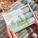 Juego de 20 rollos de cinta con motivo floral Pintura de Jardín 2 m para decorar diarios, planificadores, invitaciones y otros proyectos creativos 6