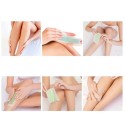 Juego de 20 tiras de cera para depilación femenina con aloe vera, papel de cera fría de doble cara, piel suave, cuerpo, rostro, no irritante, sin olor 2