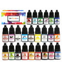 Juego de 24 pigmentos líquidos de 10 ml para teñir resina epoxi, jabón, velas, bricolaje, esencia de color, colores concentrados, manualidades. 4