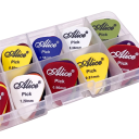 Juego de 24 púas de plástico para bajo, ukelele, guitarra acústica y eléctrica Púas multicolor Accesorios musicales 6