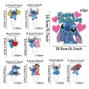 Juego de 28 adornos para tartas. Personajes de dibujos animados coloridos con letras de Feliz Cumpleaños. Decoración de tartas temática para celebraciones. 2