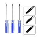 Juego de 3 destornilladores Torx de precisión T8 T9 T10 con punta magnética y mango antideslizante para reparaciones de electrónica y pequeños 2