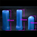 Juego de 3 fundas de silicona azules para el pene en tallas S, M y L, incluida 1 con punta, embalaje discreto. 2