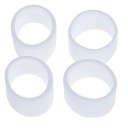 Juego de 4 anillos de goma de colores para el mango de la raqueta de tenis para evitar que el agarre se resbale. 2