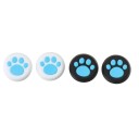 Juego de 4 fundas de silicona de colores con motivos de pata para mandos de PS5, PS4 y Xbox One XS. 8