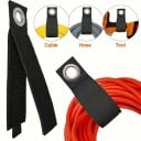 Juego de 4 piezas de correas con ojo de metal de 25 cm resistentes para sujetar cables, mangueras y herramientas organizador ajustable para el taller 2
