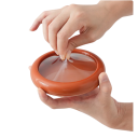 Juego de 4 recipientes de silicona para alimentos, a prueba de fugas, portátiles, apilables, reutilizables para frutas y verduras. 7