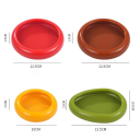 Juego de 4 recipientes de silicona para alimentos, a prueba de fugas, portátiles, apilables, reutilizables para frutas y verduras. 14
