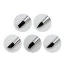 Juego de 5 bolígrafos de silicona para modelar resina dental de 17 cm Herramientas de modelado para laboratorio dental y reparaciones de prótesis dentales 3