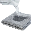 Juego de 5 toallas 25 x 25 cm Grises altamente absorbentes de fibras textiles de bambú para baño y cocina 2