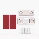 Juego de 5 unidades de Sujetadores Magnéticos para Armarios 42 x 17 x 4 mm Cerradura Oculta para Cajones y Puertas Práctico Sin Perforación 5