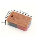 Juego de 5 unidades Esponja limpiadora 10,5 x 6,7 x 2,5 cm Fibra nano Capa de algodón Doble cara Esponja de cocina para platos y baño 2