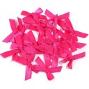 Juego de 50 lazos de satén para el pelo 4 x 3,5 cm Lazos pequeños de colores Elegante accesorio para el pelo Brillo suave Hecho a mano 6