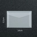 Juego de 50 sobres transparentes 14 x 9,5 cm papel semitransparente solapa autoadhesiva sobres para tarjetas de felicitación invitaciones 2