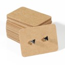 Juego de 50 tarjetas de papel para pendientes 3,5 × 2,5 cm, tarjetas de presentación para joyas y pequeñas decoraciones 1