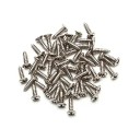 Juego de 50 tornillos de 3 x 12 mm para guitarra eléctrica, repuestos de guitarra de color neutro. 1