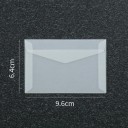 Juego de 50 unidades de sobres transparentes 9,6 x 6,4 cm papel semitransparente solapa autoadhesiva sobres para tarjetas de felicitación 2