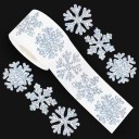 Juego de 500 unidades de pegatinas brillantes de copos de nieve Mini decoraciones para Navidad decoración invernal embalaje de regalos ventanas 2