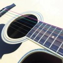 Juego de 6 cuerdas Miwayer para guitarra acústica Colores neutros Cuerdas de metal de alta calidad para un tono nítido Larga vida útil Juego de repuesto para guitarristas 3