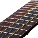 Juego de 6 cuerdas Miwayer para guitarra acústica Colores neutros Cuerdas de metal de alta calidad para un tono nítido Larga vida útil Juego de repuesto para guitarristas 5