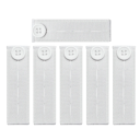 Juego de 6 extensores de cintura con botones de 85 x 25 mm, bandas textiles para pantalones, accesorios de ropa, extensores de cintura 3