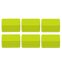 Juego de 60 pegatinas reflectantes para bicicleta de 30 x 80 mm, tiras de advertencia de seguridad para el cuadro de la bicicleta, reflectores 4