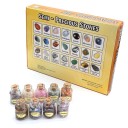 Juego de 9 botellas de cristal. 3