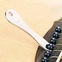 Juego de accesorios para guitarra acústica 14 piezas Extractor de clavijas Puente Cejuela 6 clavijas negras y 6 de marfil 2