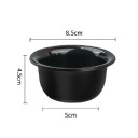 Juego de afeitado profesional de 3 piezas brocha 10,5 x 3,5 cm tazón 8,5 x 4,5 x 5 cm soporte 10,8 x 5,5 x 8 cm Set de regalo para barba de plástico 4