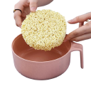 Juego de bol con colador, palillos y cubiertos 18 x 12,5 cm bol para fideos y servir platos para preparación y mesa 4