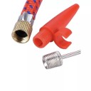 Juego de bomba de mano para balones deportivos (16 x 3,4 cm), infladores portátiles de plástico con manguera, herramientas inflables para balones 3