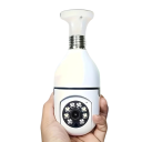 Juego de cámaras de seguridad WiFi con bombilla 360° casquillo E27 5GHz cámara blanca para iluminación para monitoreo de interiores o espacios 2