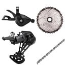 Juego de cambios para bicicleta 11 velocidades 11–46T cassette desviador cadena aleación para bicicleta de montaña conducción en terreno 2