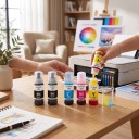 Juego de cartuchos de tinta 103 5 uds 70 ml 2x Negro Cian Magenta y Amarillo para Epson EcoTank L1110 L3100 L3110 L3111 L3116 L3150 L3160 3