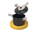 Juego de cocina infantil 59 piezas Utensilios de cocina de plástico con accesorios Juguete de cocina con tetera, sartén y verduras para niñas y niños a partir de 3 años 4