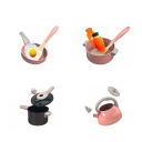 Juego de cocina infantil 59 piezas Utensilios de cocina de plástico con accesorios Juguete de cocina con tetera, sartén y verduras para niñas y niños a partir de 3 años 6