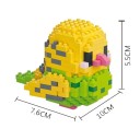 Juego de construcción creativo loro amarillo y verde 7,6 x 10 x 5,5 cm Micro mini 253 piezas Modelo 3D detallado para amantes de las aves Conjunto de montaje adorable 2