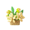 Juego de Construcción Maceta con Arreglo Elegante Modelo Decorativo de Bloques Decoración Estilosa para el Hogar y la Oficina 8