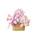 Juego de Construcción Maceta con Arreglo Elegante Modelo Decorativo de Bloques Decoración Estilosa para el Hogar y la Oficina 9