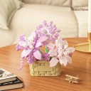 Juego de Construcción Maceta con Arreglo Elegante Modelo Decorativo de Bloques Decoración Estilosa para el Hogar y la Oficina 3