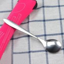 Juego de cubiertos de acero inoxidable - 3 piezas + estuche 6