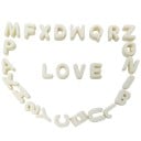Juego de cuentas acrílicas 20 mm letras A–Z con agujero de 6 mm 26 unidades Cuentas grandes para la fabricación de joyas Pulseras collares 3