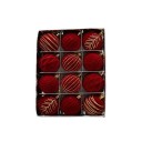 Juego de doce bolas navideñas de 6 cm Seis decoraciones de dos piezas Adornos para el árbol de Navidad Decoraciones navideñas 6 x 6 x 7 cm 9