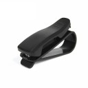 Juego de dos soportes para gafas, tarjetas, entradas y bolígrafo para el coche en la visera, clips de plástico negros con resorte de uso práctico 1
