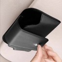 Juego de dos soportes para gafas, tarjetas y entradas de coche con ventosa, rotación de 360 grados, plástico ABS PVC resistente en color negro 3