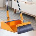 Juego de escoba y recogedor con dientes de cerdas para peinar Kit de limpieza de plástico plegable Ayudante del hogar Ahorro de espacio 6