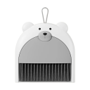 Juego de escoba y recogedor plegables con motivo de osito de peluche 16 x 16 cm Recogedor pequeño para migas Herramientas prácticas de limpieza 2